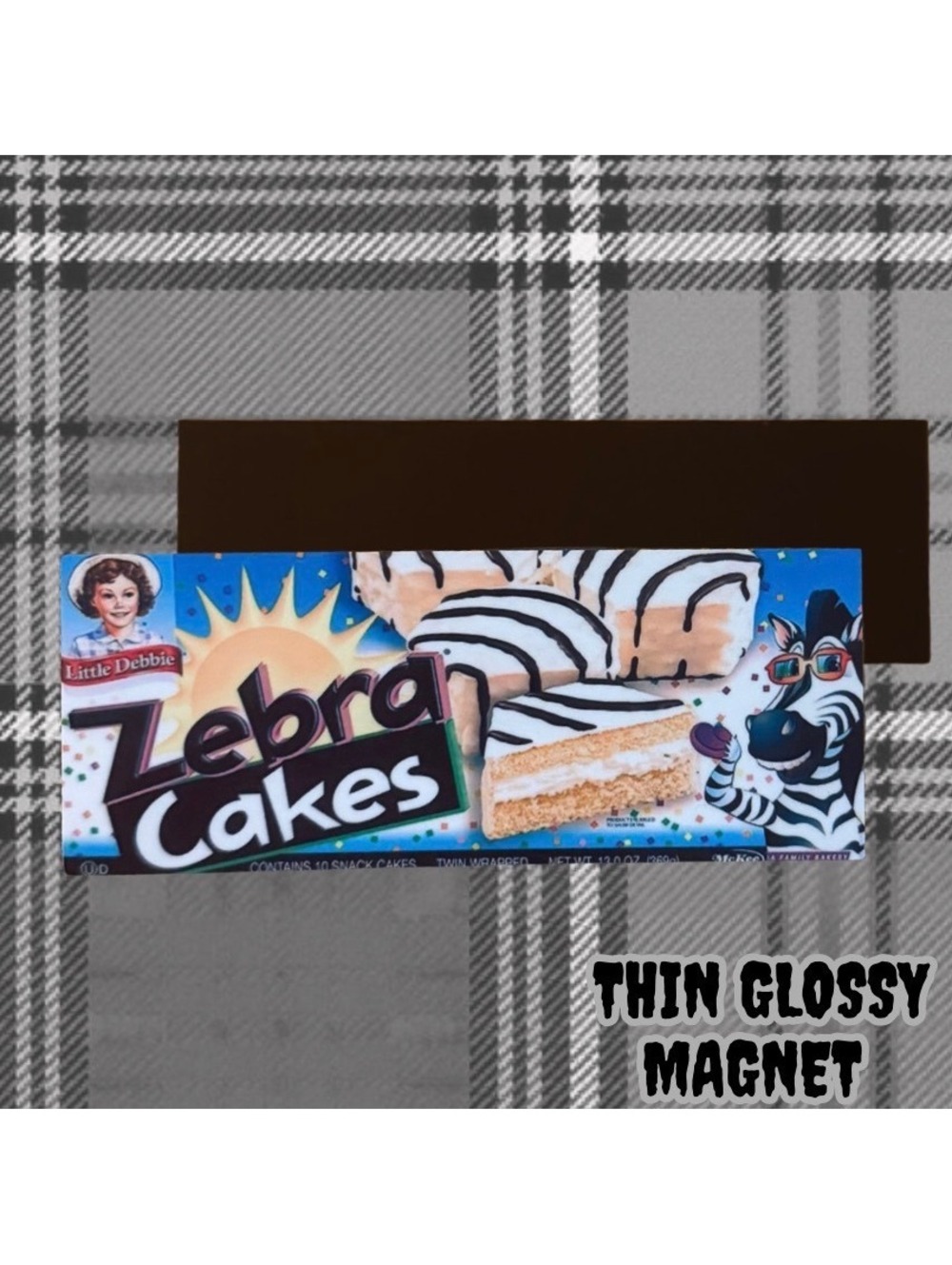 Little Debbie Zebra Cakes Thin Glossy Magnet